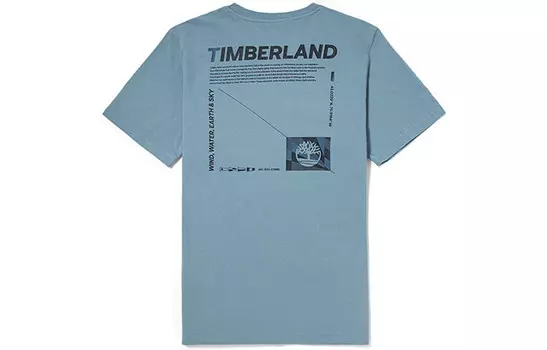 Футболка мужская средне-синяя Timberland, синий