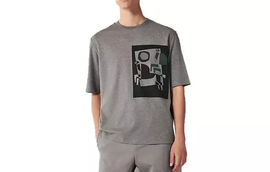 Футболка мужская стально-серая Hermes, серый