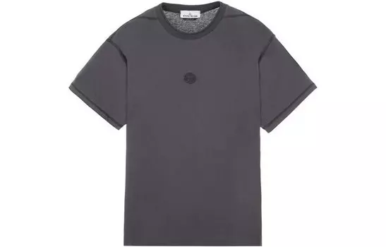 Футболка мужская стально-серая Stone Island, серый