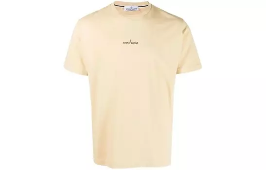 Футболка мужская Stone Island, светло-желтый