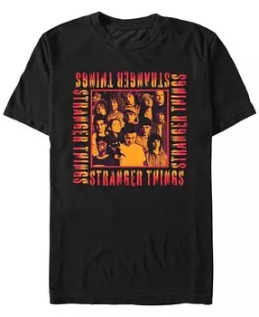 Футболка мужская Stranger Things Stranger Text Square с короткими рукавами Fifth Sun, черный