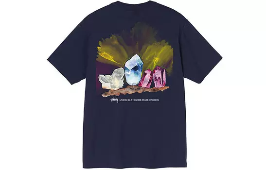 Футболка мужская Stussy, темно-синий
