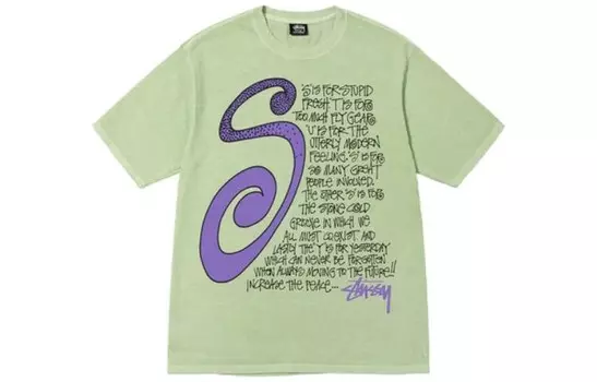 Футболка мужская Stussy, зеленый