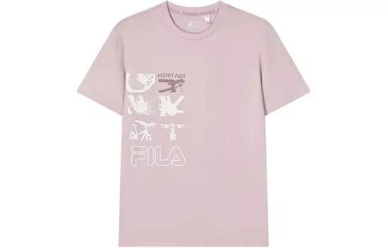 Футболка мужская светло-фуксия Fila, фуксия
