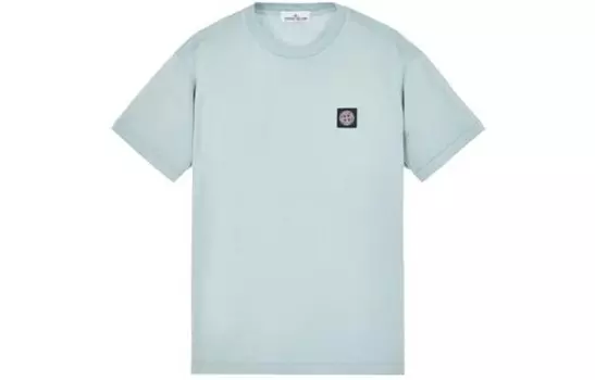 Футболка мужская светло-голубая Stone Island, светло-голубой