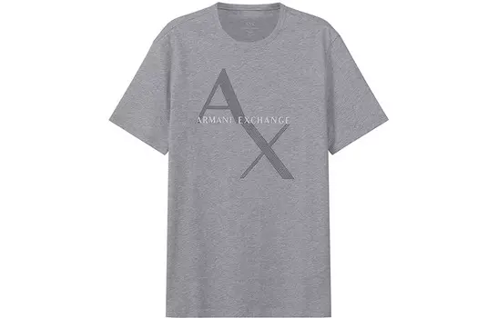 Футболка мужская светло-серая Armani Exchange, серый