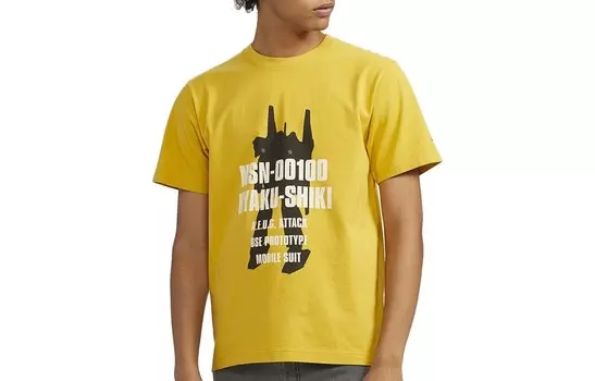 Футболка мужская светло-желтая Uniqlo, светло-желтый