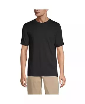 Футболка мужская Tall Super-T с коротким рукавом Lands' End, черный