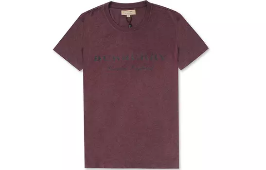 Футболка мужская темно-бордовая Burberry, темно-бордовый