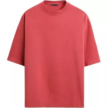 Футболка мужская темно-коралловая Zara, цвет Dark coral