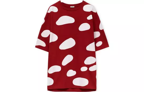 Футболка мужская темно-малиново-красная Loewe, красный