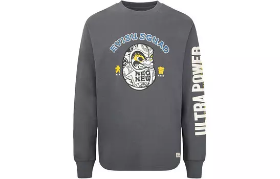 Футболка мужская темно-серая Evisu, темно-серый