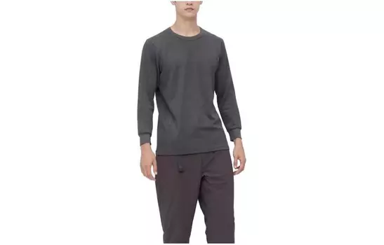 Футболка мужская темно-серая Uniqlo, темно-серый
