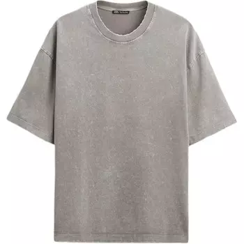 Футболка мужская темно-серо-коричневая Zara, коричневый