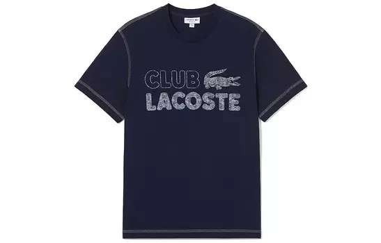 Футболка мужская темно-синяя/166 Lacoste, темно-синий