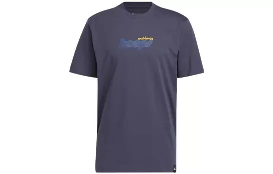 Футболка мужская темно-синяя Adidas, темно-синий