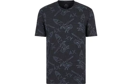 Футболка мужская темно-синяя Armani Exchange, синий