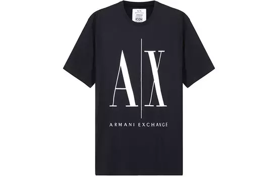 Футболка мужская темно-синяя Armani Exchange, темно-синий