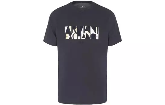 Футболка мужская темно-синяя Armani Exchange, темно-синий