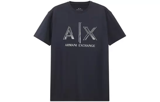 Футболка мужская темно-синяя Armani Exchange, темно-синий