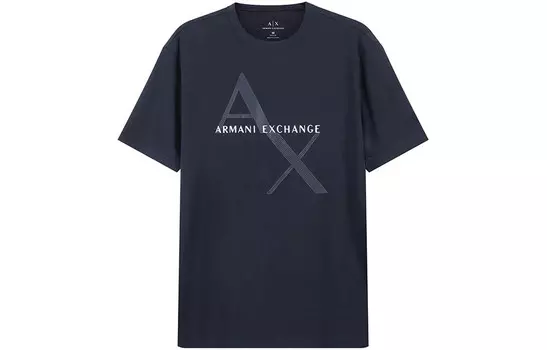 Футболка мужская темно-синяя Armani Exchange, темно-синий