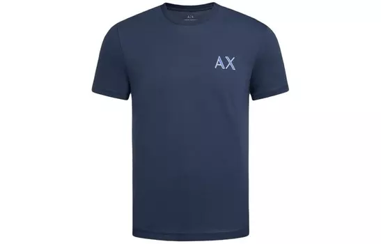 Футболка мужская темно-синяя Armani Exchange, темно-синий