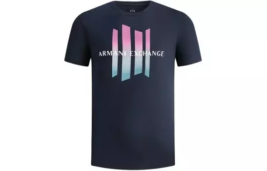 Футболка мужская темно-синяя Armani Exchange, темно-синий