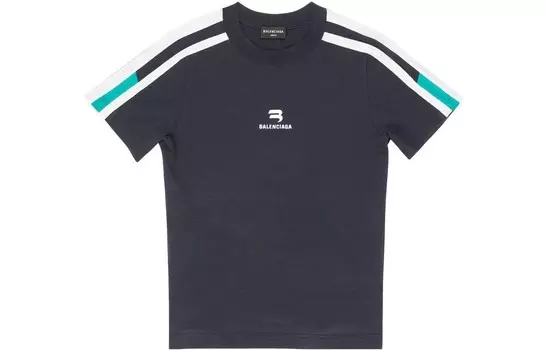 Футболка мужская темно-синяя Balenciaga, темно-синий