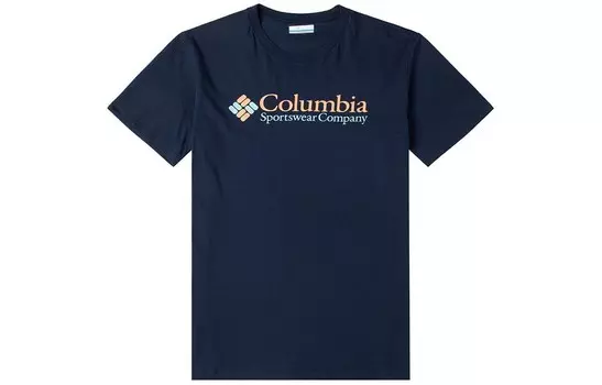 Футболка мужская темно-синяя Columbia, синий