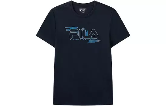 Футболка мужская темно-синяя Fila, цвет Legend Blue
