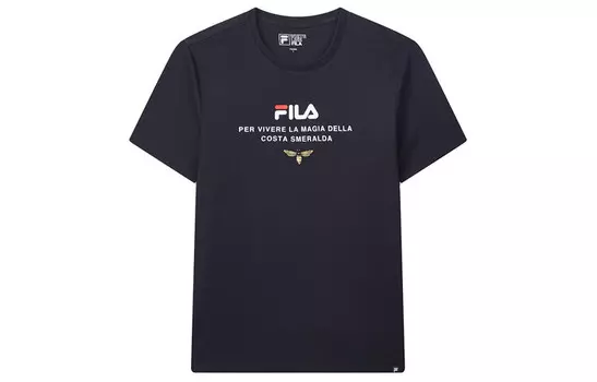 Футболка мужская темно-синяя Fila, темно-синий