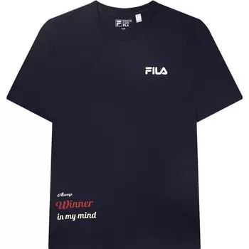 Футболка мужская темно-синяя Fila, темно-синий
