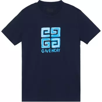 Футболка мужская темно-синяя Givenchy, темно-синий
