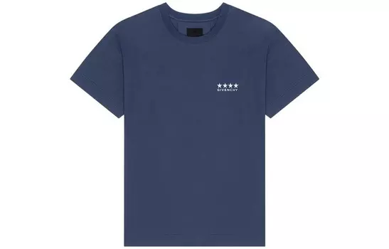Футболка мужская темно-синяя Givenchy, темно-синий