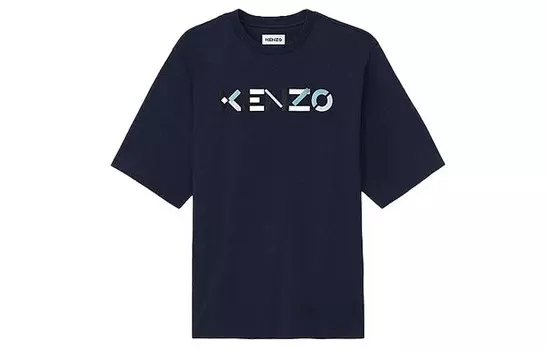Футболка мужская темно-синяя Kenzo, синий