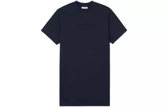 Футболка мужская темно-синяя Lacoste, темно-синий