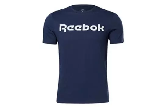 Футболка мужская темно-синяя Reebok, темно-синий