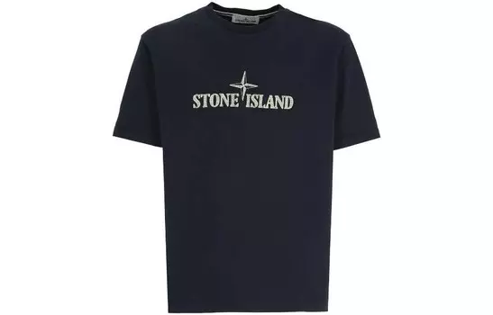 Футболка мужская темно-синяя Stone Island, синий