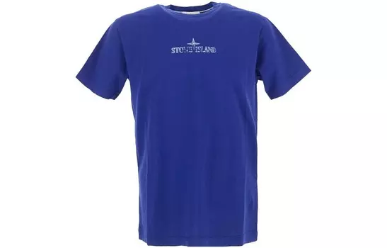 Футболка мужская темно-синяя Stone Island, темно-синий