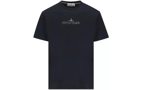 Футболка мужская темно-синяя Stone Island, темно-синий