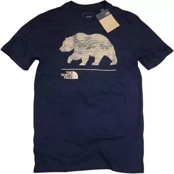 Футболка мужская темно-синяя The North Face, темно-синий
