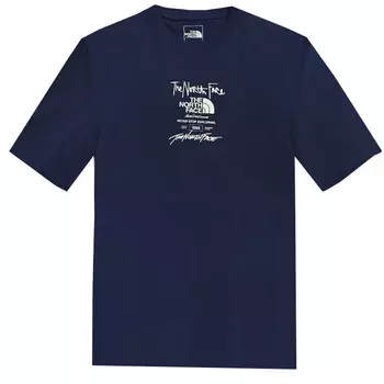 Футболка мужская темно-синяя The North Face, темно-синий