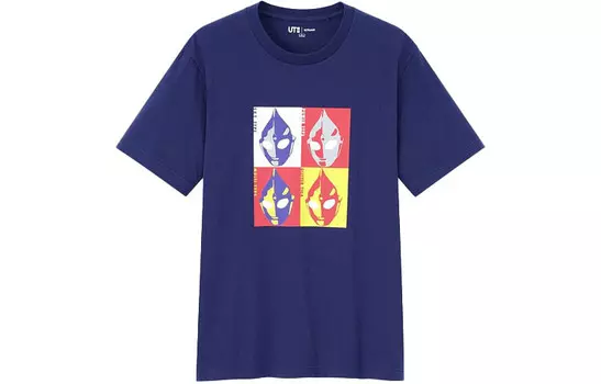 Футболка мужская темно-синяя Uniqlo, темно-синий