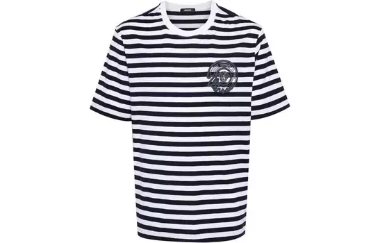 Футболка мужская темно-синяя Versace, темно-синий