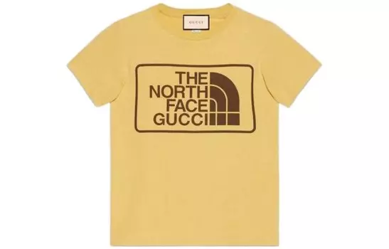 Футболка мужская The North Face X Gucci, желтый