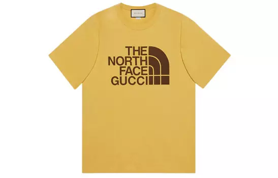 Футболка мужская The North Face X Gucci, светло-желтый