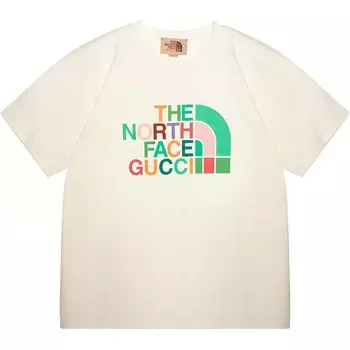 Футболка мужская The North Face X The North Face белая Gucci, белый