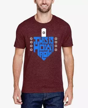 Футболка мужская This Is How I Roll Premium Blend Word Art LA Pop Art, красный