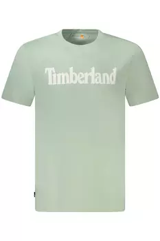 Футболка мужская Timberland хлопковая с логотипом бренда на груди, светло-зеленый
