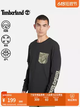 Футболка мужская Timberland с длинными рукавами, черный